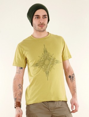 Anise yellow Men Toonzshop Amun Circuit Short Sleeves T-shirt T-Shirt | IGZOMEJ-79