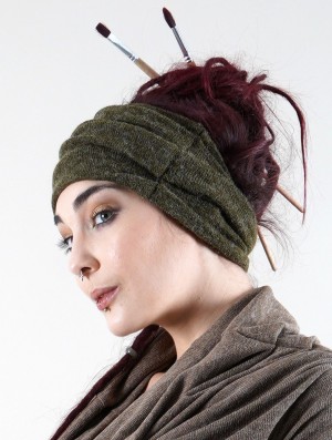 Army green Women Toonzshop Aikköo Headband Hats | QCGKVFU-42