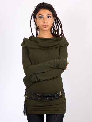 Army green Women Toonzshop Chryzalide Sweater Sweater | VJRIDBC-65