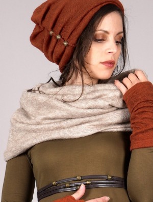 Beige Women Toonzshop Oöna Snood Scarf Scarf | IVUNSTQ-05