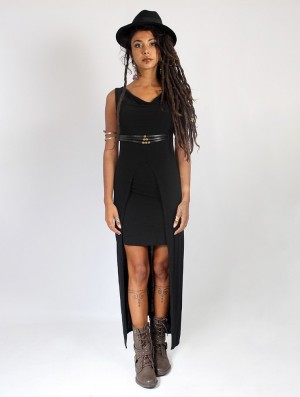 Black Women Toonzshop Azeälya Long Dress Dress | PFXGRWN-01