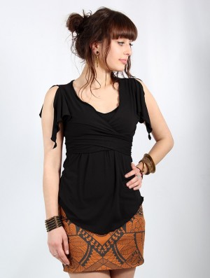 Black Women Toonzshop Chainat Tunic Top Tops | JANLUWZ-49