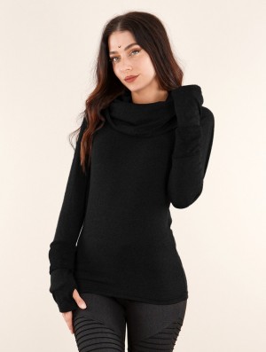 Black Women Toonzshop Chayan Sweatshirt Sweatshirt | KPCFIDB-72