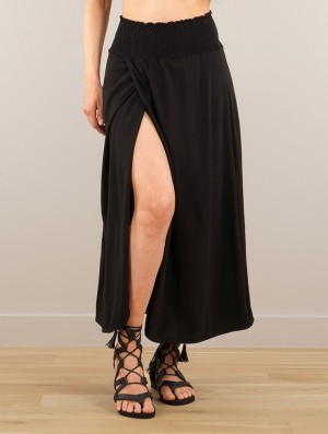 Black Women Toonzshop Dune Wrap Long Skirt Skirt | JQYNMTD-97