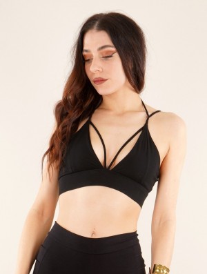 Black Women Toonzshop Milah" Crop Top Bra Bras | EYVHCGN-70