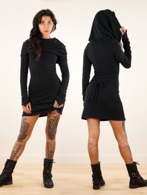 Black Women Toonzshop Shaë Sweater Dress Dress | XQSNOHG-47