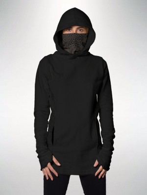 Black Women Toonzshop Tao Long Hoodie Hoodie | RTDNYWS-95