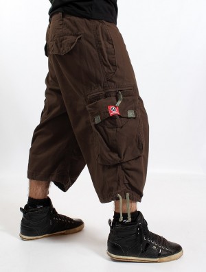 Brown Men Toonzshop 3/4 Molecule Cargo Pants 45056 Pants | QOMRXTY-81