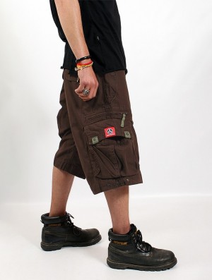 Brown Men Toonzshop Molecule Cargo Shorts 45020 Shorts | SYMIQAJ-18