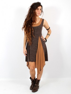 Brown and rusty Women Toonzshop Anonga Tunic Tops | YTZUJBR-95