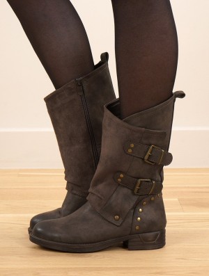 Dark brown Women Toonzshop Lira Boots Boots | NTPKXBO-64