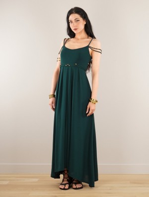 Dark teal Women Toonzshop Massaläa Long Dress Dress | GDITQMK-13