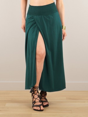 Emerald Women Toonzshop Dune Wrap Long Skirt Skirt | OVQNUDG-25