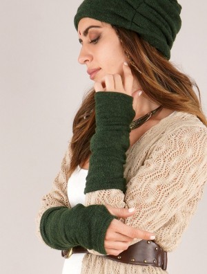 Forest green Women Toonzshop Yüm Arm Warmers Fingerless gloves-legwarmers | DFQUAJY-72