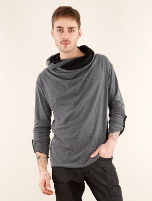 Grey Men Toonzshop Banyu Sweatshirt Sweatshirt | MQFRCKV-35