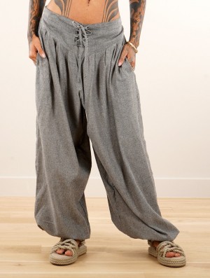 Mottled grey Women Toonzshop Divyna Gender Neutral Harem Pants Pants | WOHKXIY-58