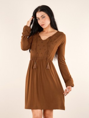 Rusty Women Toonzshop Eireen Long Sleeve Dress Dress | PYBXKSD-39