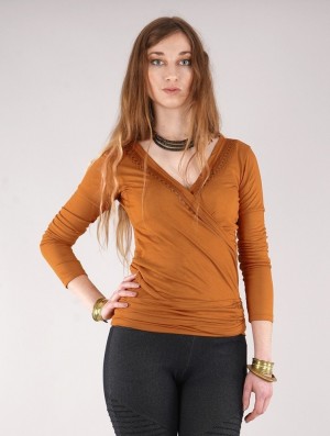 Rusty Women Toonzshop Irwaen Indie Long Sleeve Top Tops | NGCMVBH-80