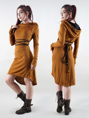 Rusty and black Women Toonzshop Käliskä Sweater Dress Dress | WQIPXVO-70