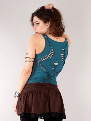 Teal Women Toonzshop Naoko Tank Top Tank Top | SEZOABV-27