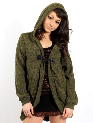 Vert kaki Women Toonzshop Thin Shandili Cardigan Cardigan | LEVQPHG-40