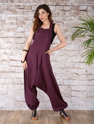 Wine Women Toonzshop Bhakta Harem Pant Overalls Pants | OBLNPHQ-04