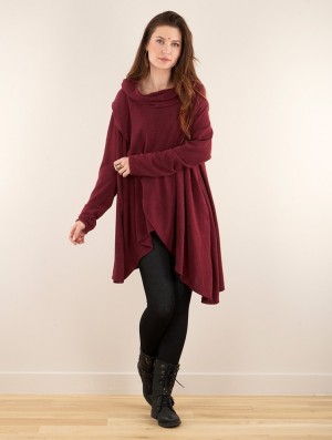 Wine Women Toonzshop Inika Poncho Pullover Pullover | BDCOTYE-92