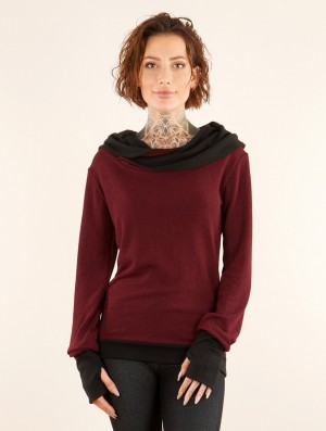 Wine black Women Toonzshop Janjira Pullover Pullover | TKVJDEH-51