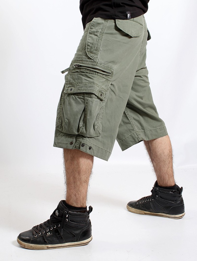 Army green Men Toonzshop Molecule Cargo Shorts 45020 Shorts | DGFHLEN-60