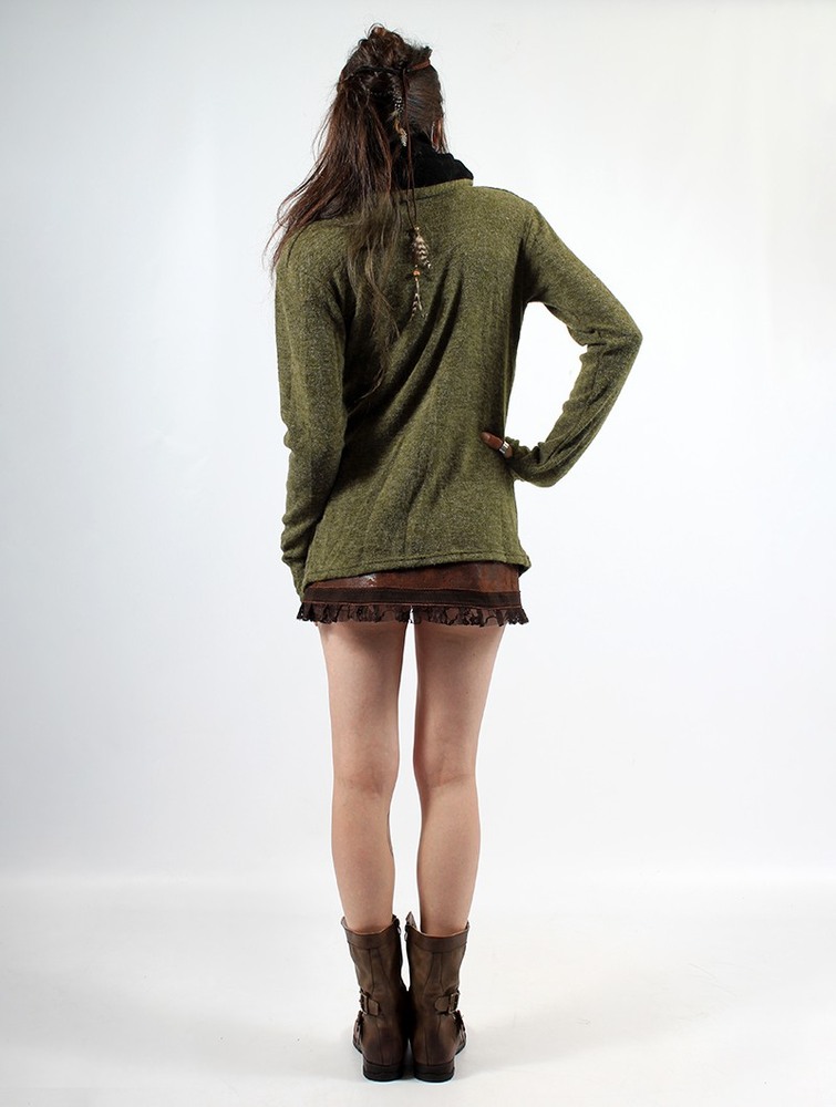 Army green Women Toonzshop Adrika Cardigan Cardigan | ECRAFOQ-23