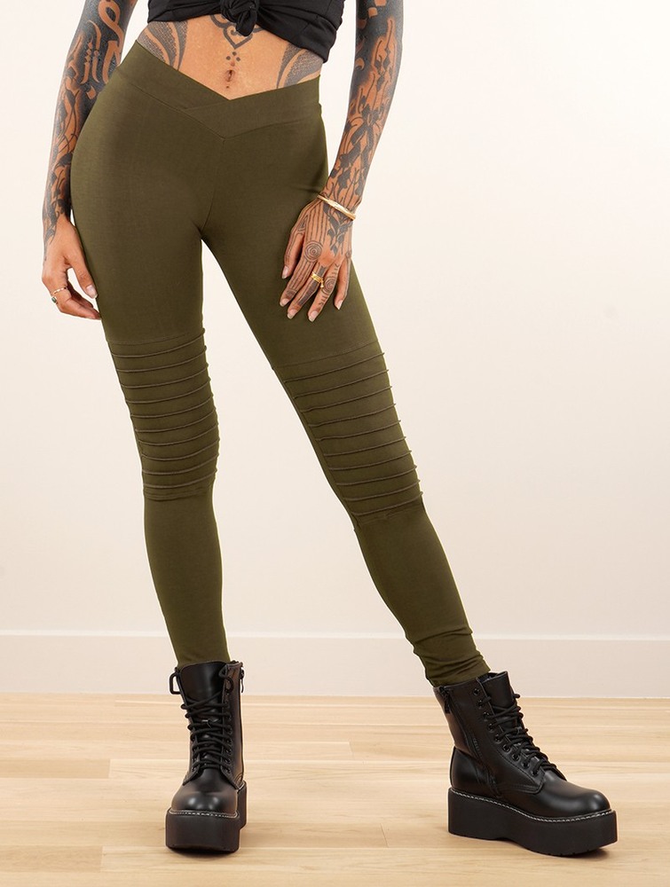 Army green Women Toonzshop Lilith Long Leggings Leggings | ZSNTBLY-04