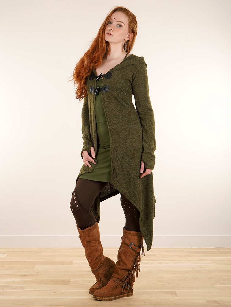 Army green Women Toonzshop Makshi Cardigan Cardigan | SJZYLCK-97