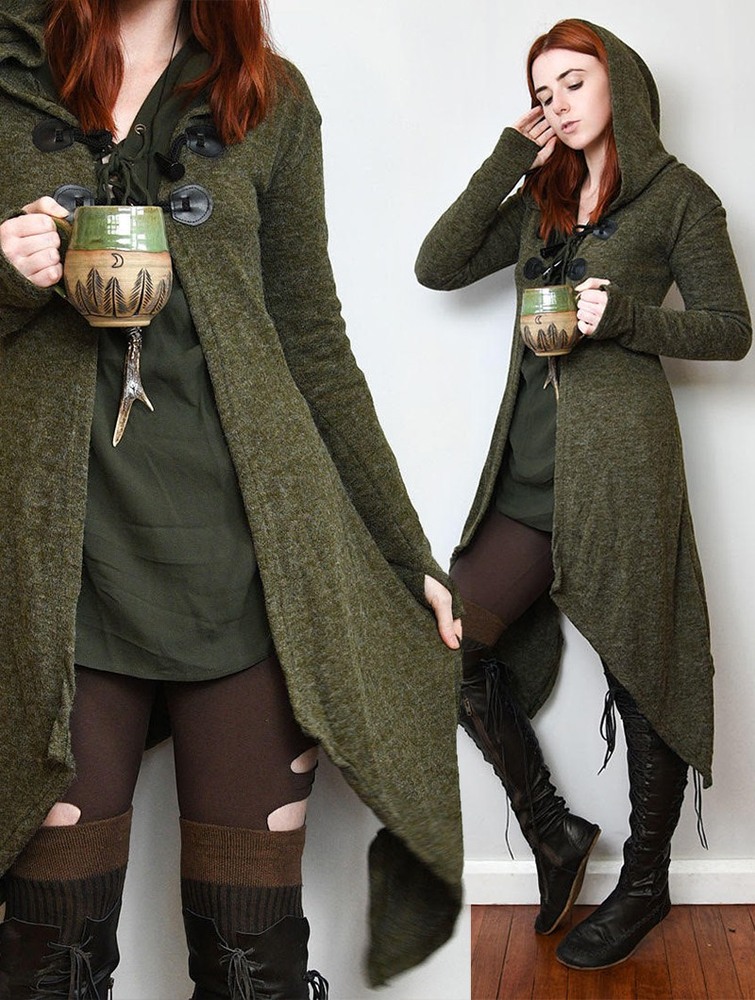 Army green Women Toonzshop Makshi Cardigan Cardigan | SJZYLCK-97