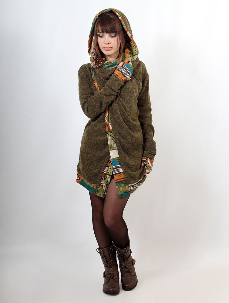 Army green Women Toonzshop Namkha Iguazu Cardigan Cardigan | VELYDGP-39