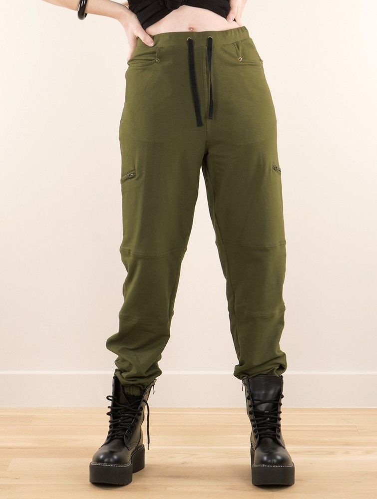 Army green Women Toonzshop Narayan Gender Neutral Joggers Joggers | WEMSIZD-19