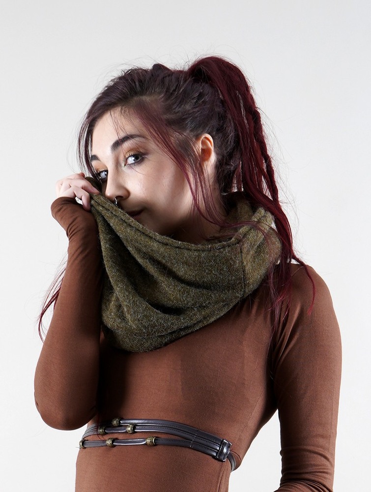 Army green Women Toonzshop Oöna Snood Scarf Scarf | PTNCVAS-91