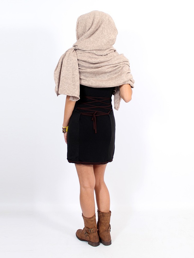 Beige Women Toonzshop Danae Hooded Cape Ponchos | NUJQEKF-72