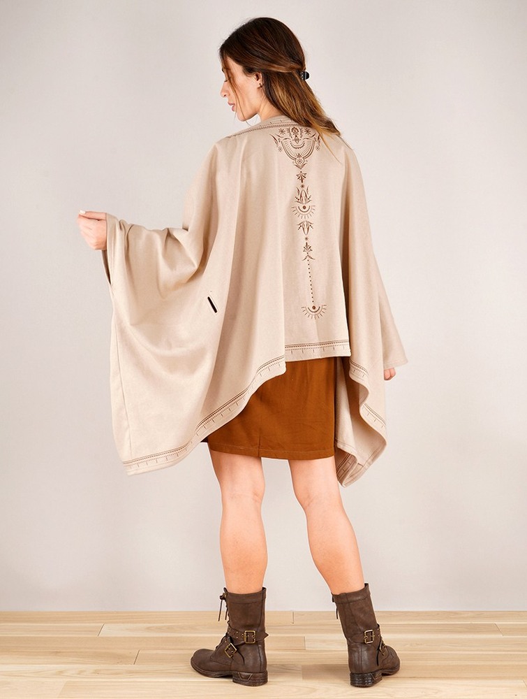 Beige Women Toonzshop Melian Zohraa Kimono Jacket Jackets | VGMLDFA-80