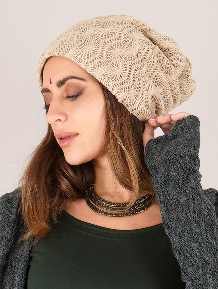 Beige Women Toonzshop Sükk Crochet Dreadlocks Big Beanie Beanie | QCELGUO-08