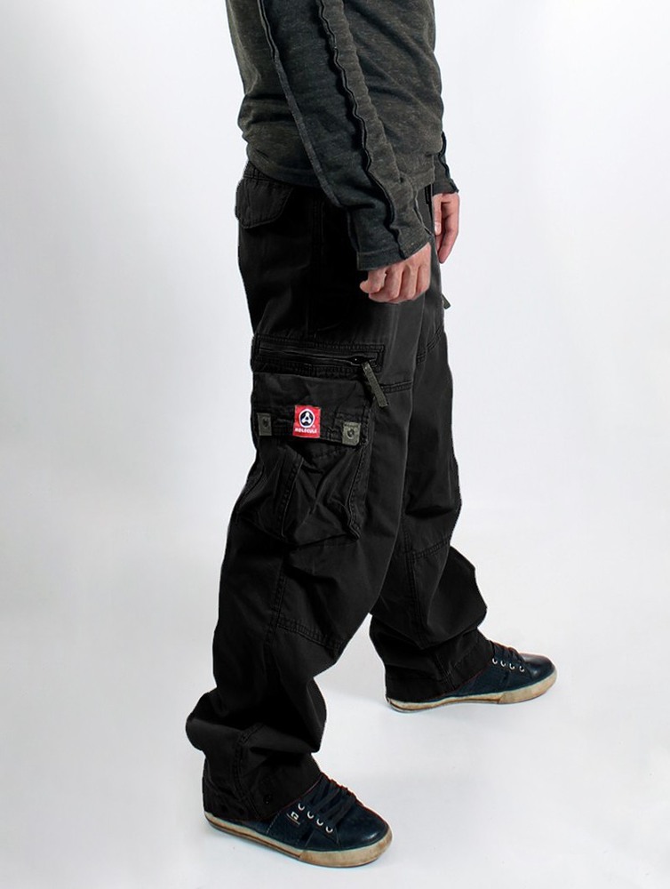 Black Men Toonzshop Molecule Cargo Pants 45019 Pants | GVMATSC-31