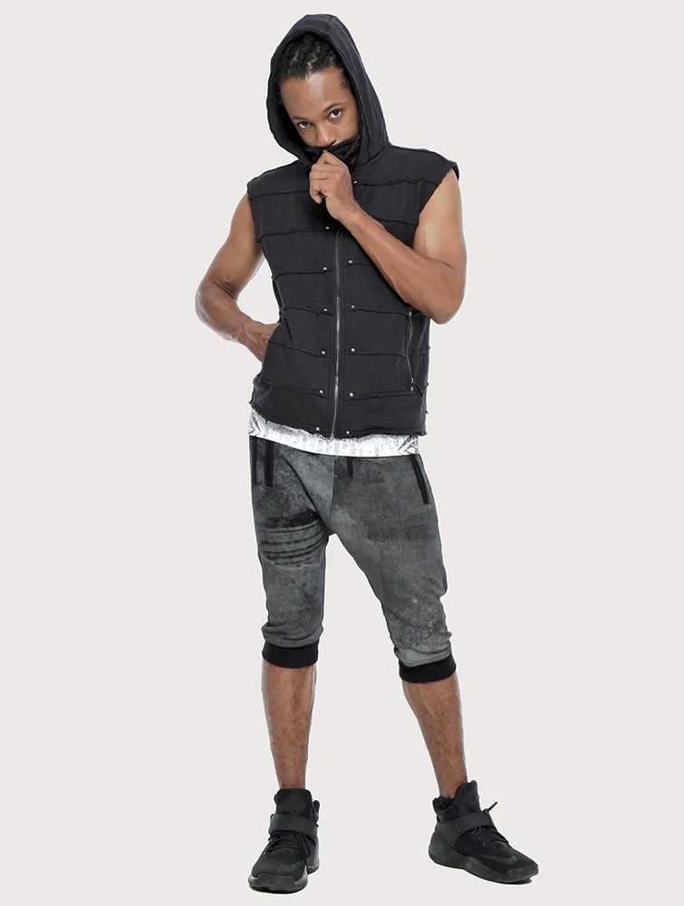 Black Men Toonzshop Moli Sleeveless Jacket Jackets | IVNJBUY-13