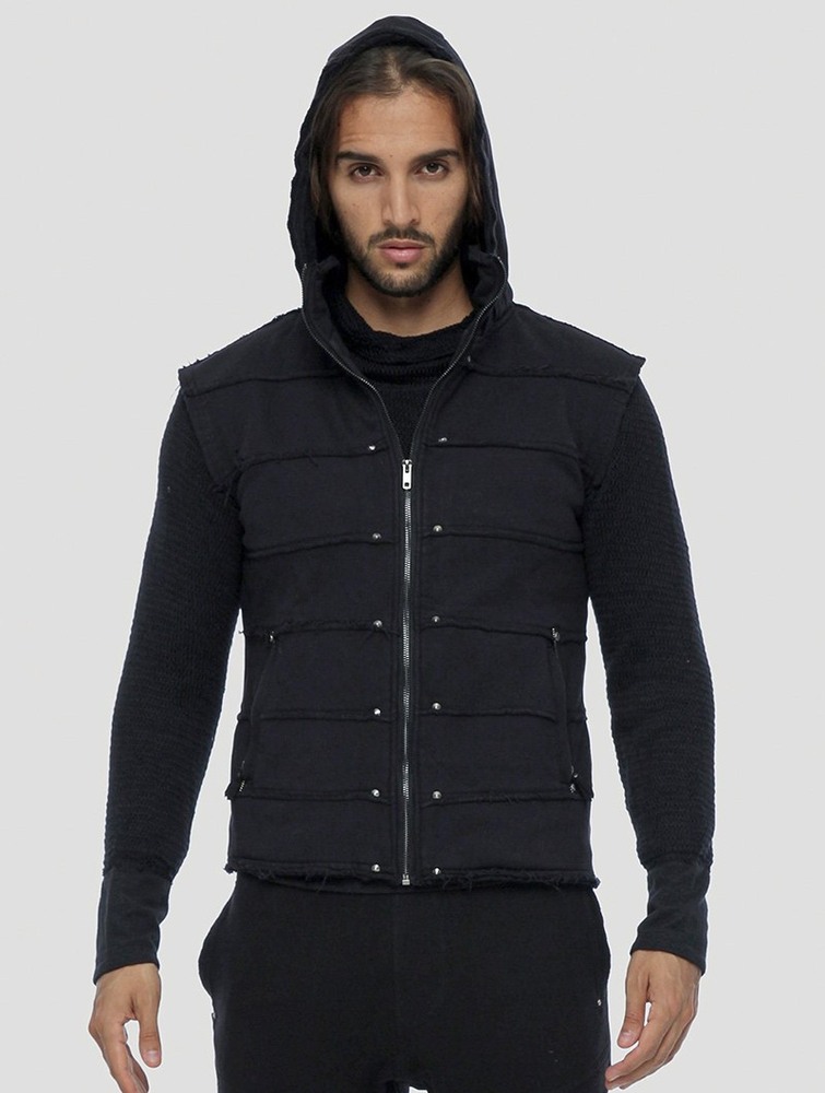 Black Men Toonzshop Moli Sleeveless Jacket Jackets | IVNJBUY-13