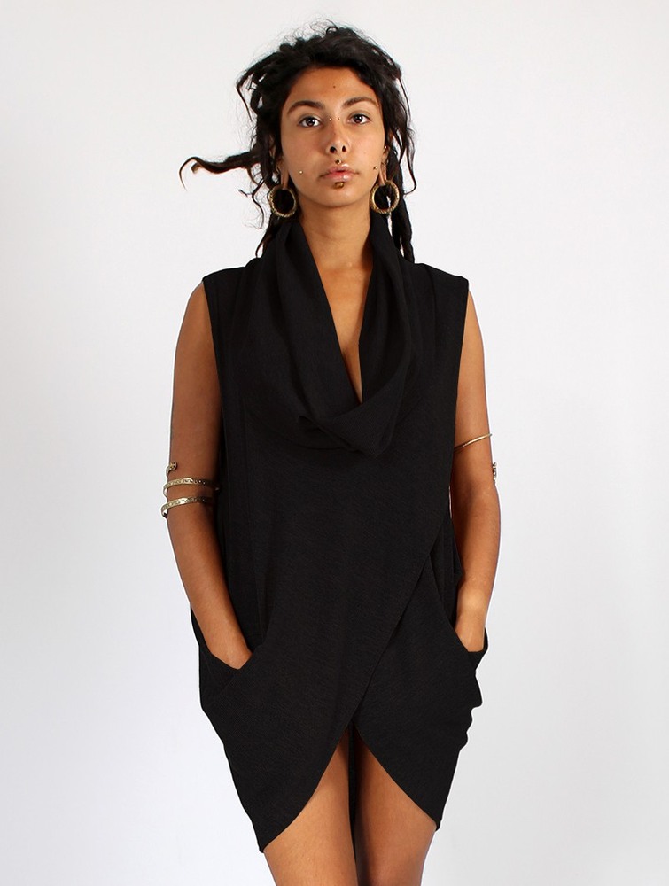 Black Women Toonzshop Amala Sleeveless Thin Pullover Pullover | CETKPYN-91