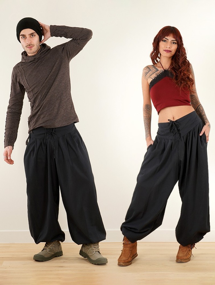 Black Women Toonzshop Divyna Gender Neutral Harem Pants Pants | WQMOUXP-39