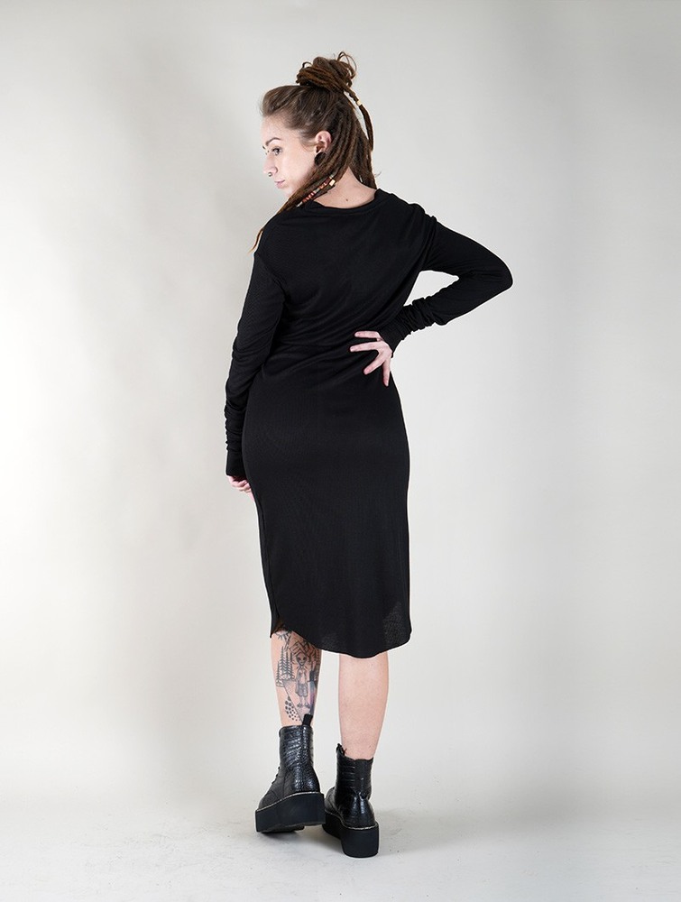 Black Women Toonzshop Elwing Midi Dress Dress | KECXOYQ-70