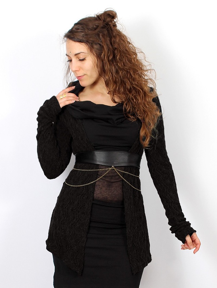 Black Women Toonzshop Idrïss Crochet Cardigan Cardigan | ZSGPLVF-28