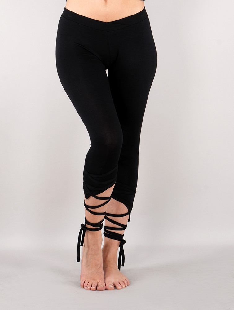 Black Women Toonzshop Lï-jade Short Pointy Leggings Leggings | PMQXKVS-68