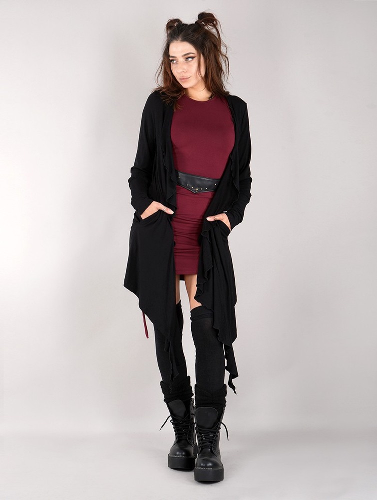 Black Women Toonzshop Lupulia Long Cardigan Cardigan | ESTUNWP-93