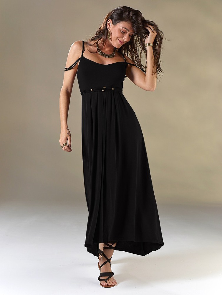 Black Women Toonzshop Massaläa Long Dress Dress | KVBPAGH-82