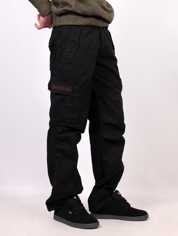 Black Women Toonzshop Molecule Gender Neutral Baggy Cargo Pants Pants | BMGKXQN-43